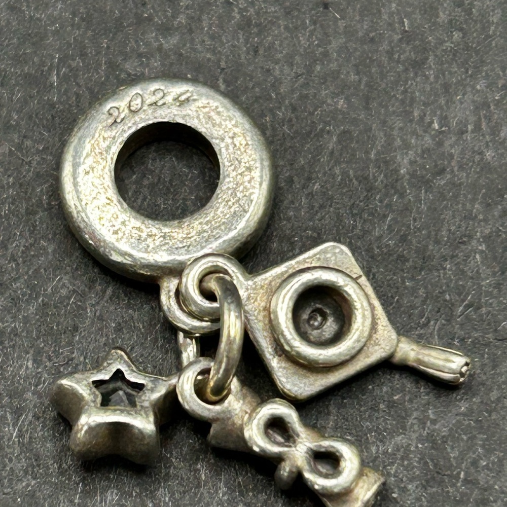 Pandora Sterling Silver 925 ALE Graduation 2024 Charm with Star and Diploma - Picture 3 of 3